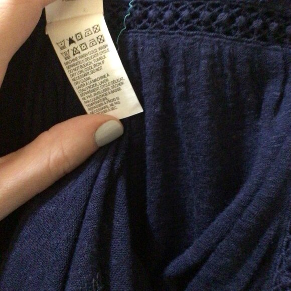 Lucky Brand long-sleeved Embroidered Peasant Top - Picture 4 of 5